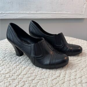 Franco Sarto Black Leather Booties